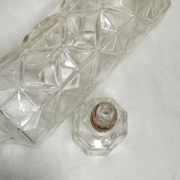 Anchor Hocking Diamond Quilted Liquor Decanter &Stopper Barware. - Picture 6 of 13